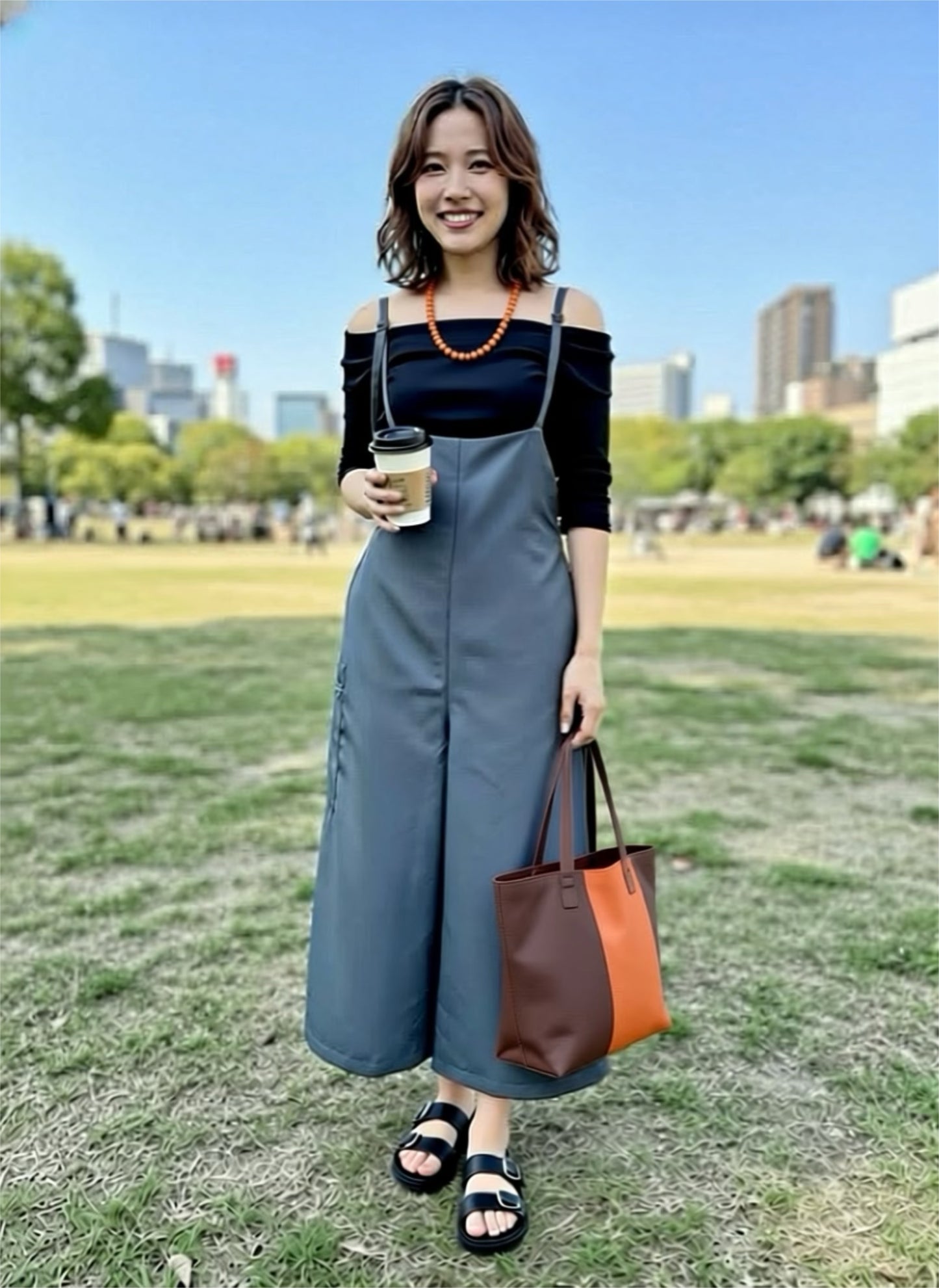 Salopette/Overall/High-Waist Pant