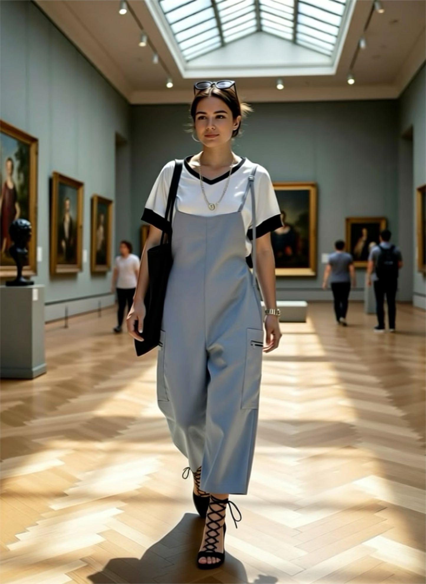 Salopette/Overall/High-Waist Pant