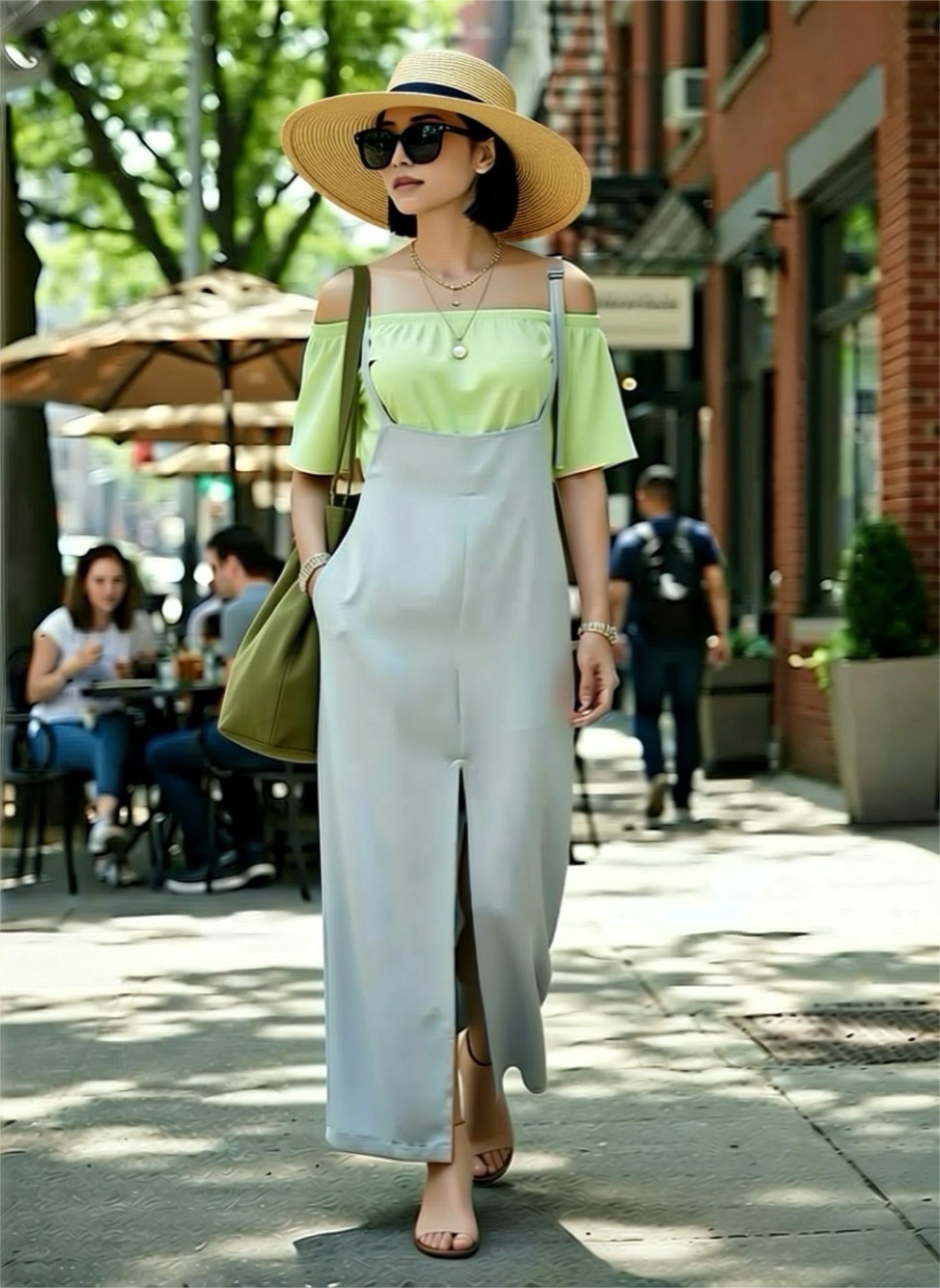 Salopette/Overall/High-Waist Skirt