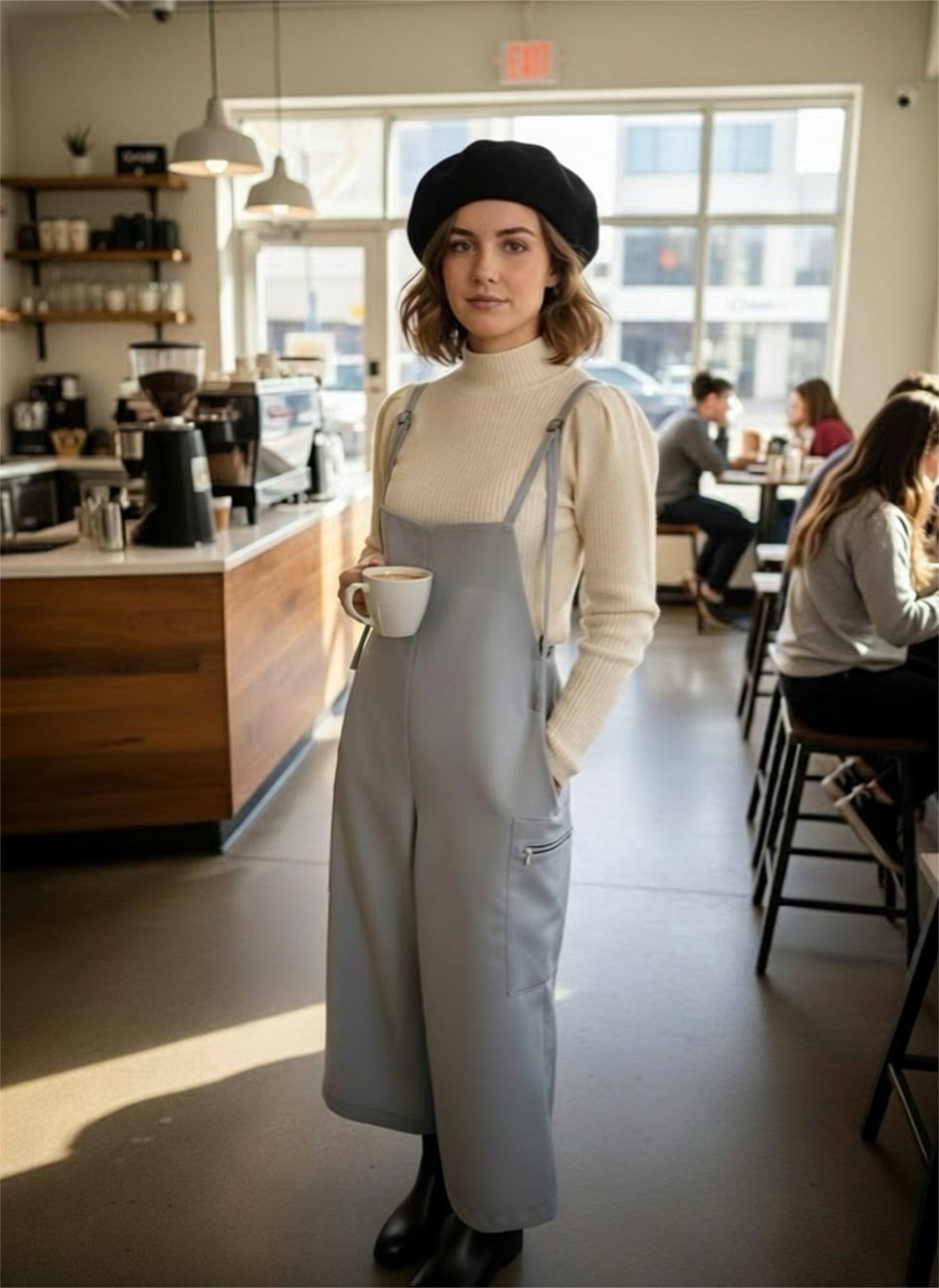 Salopette/Overall/High-Waist Pant