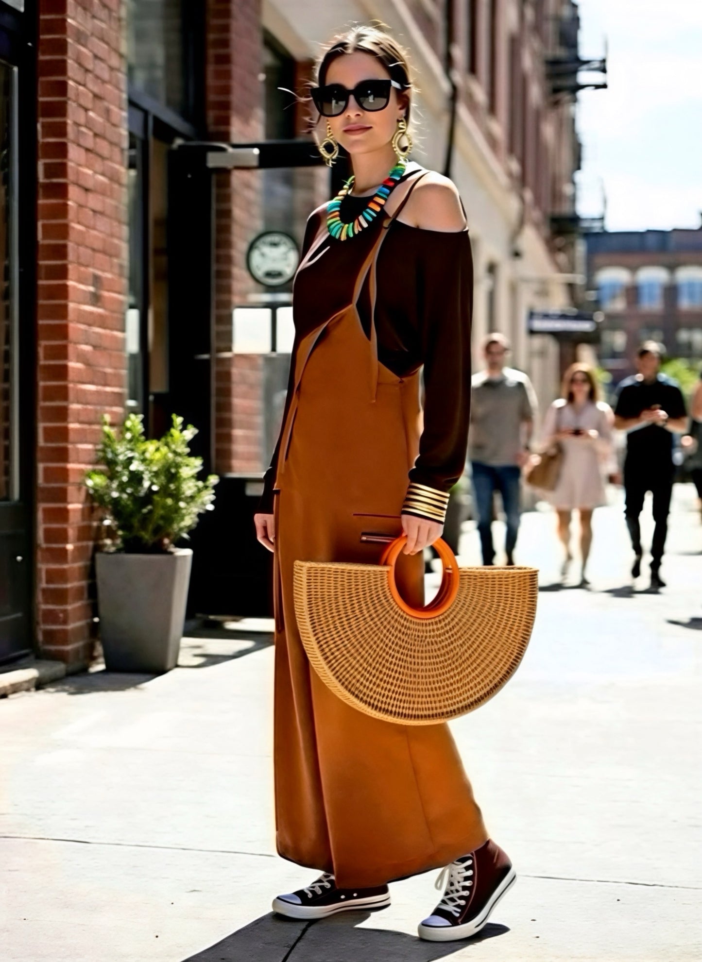 Salopette/Overall/High-Waist Pant