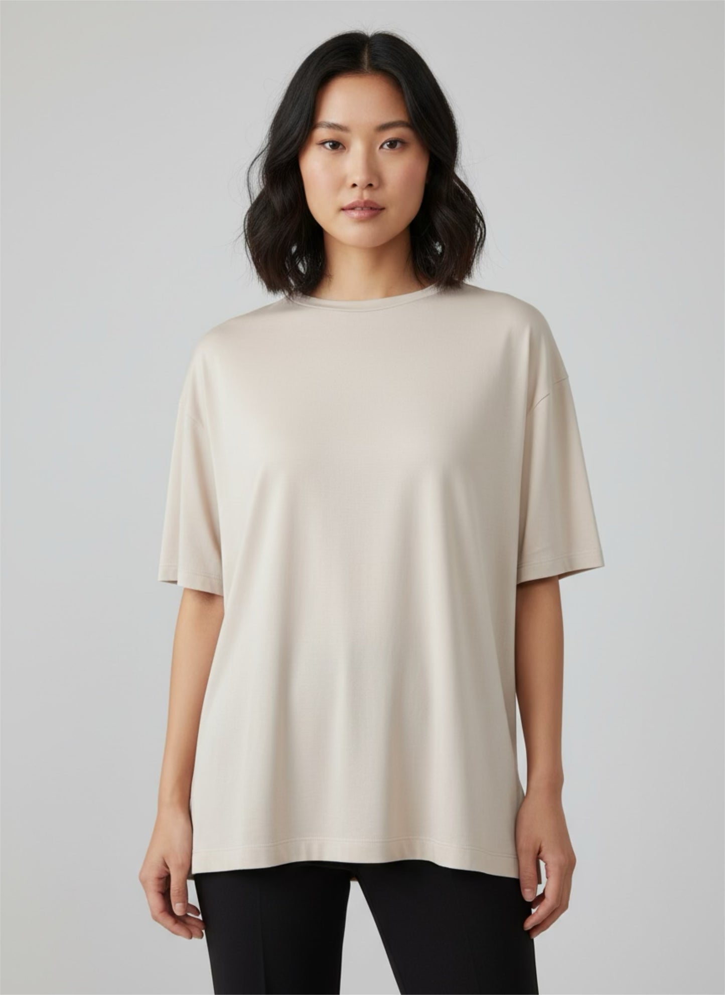 Crew neck Split-Sides Top