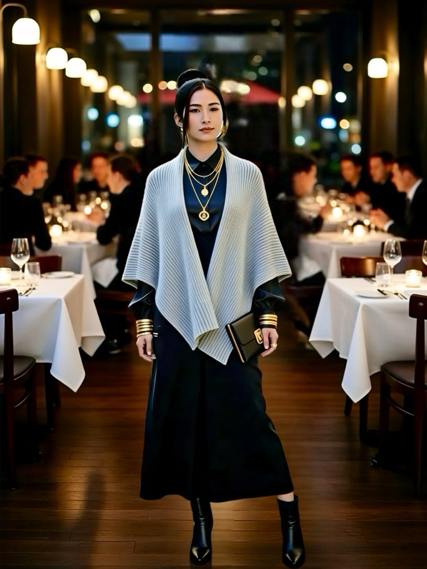 Salopette/Overall/High-Waist Pant