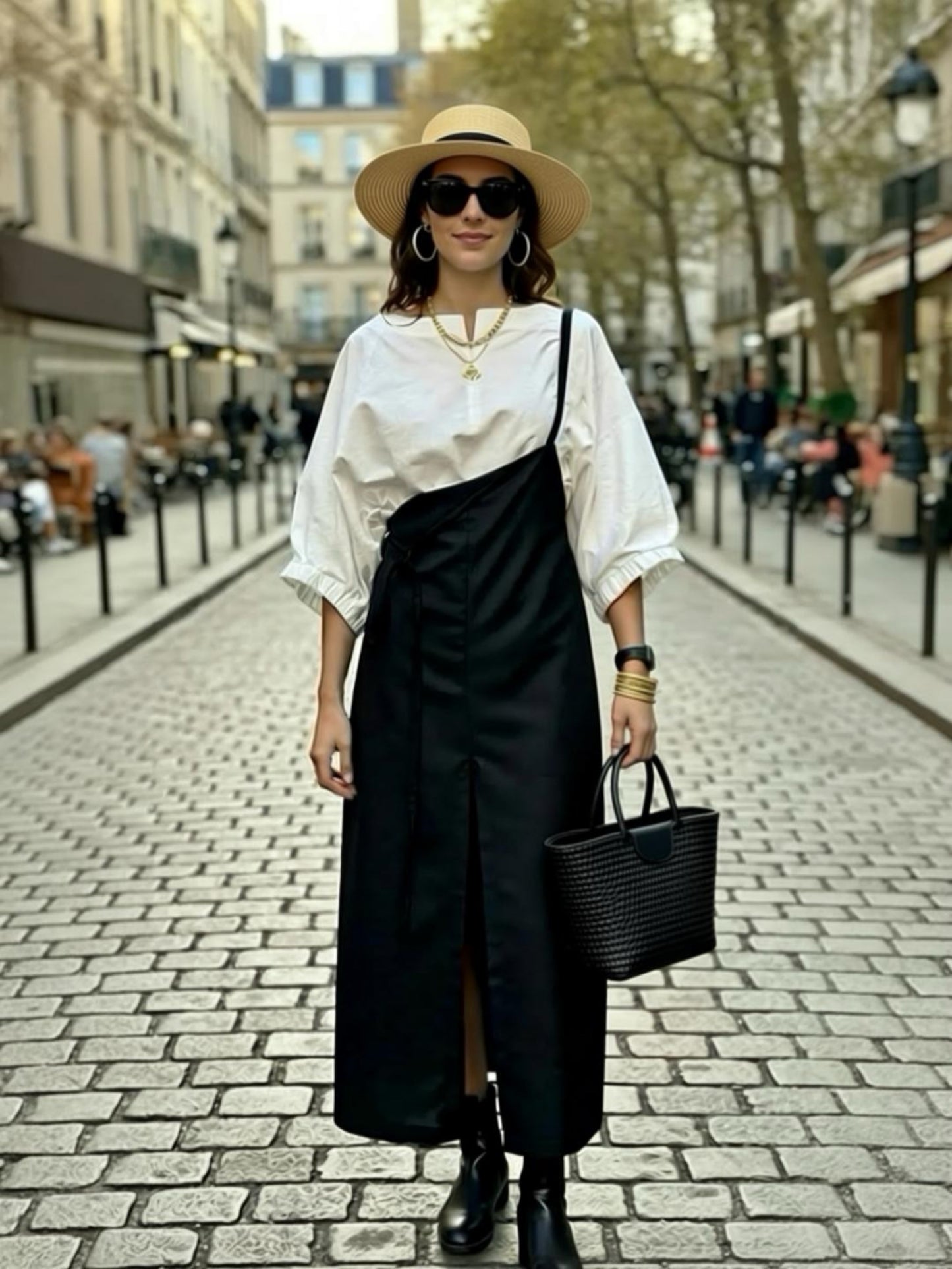 Salopette/Overall/High-Waist Skirt