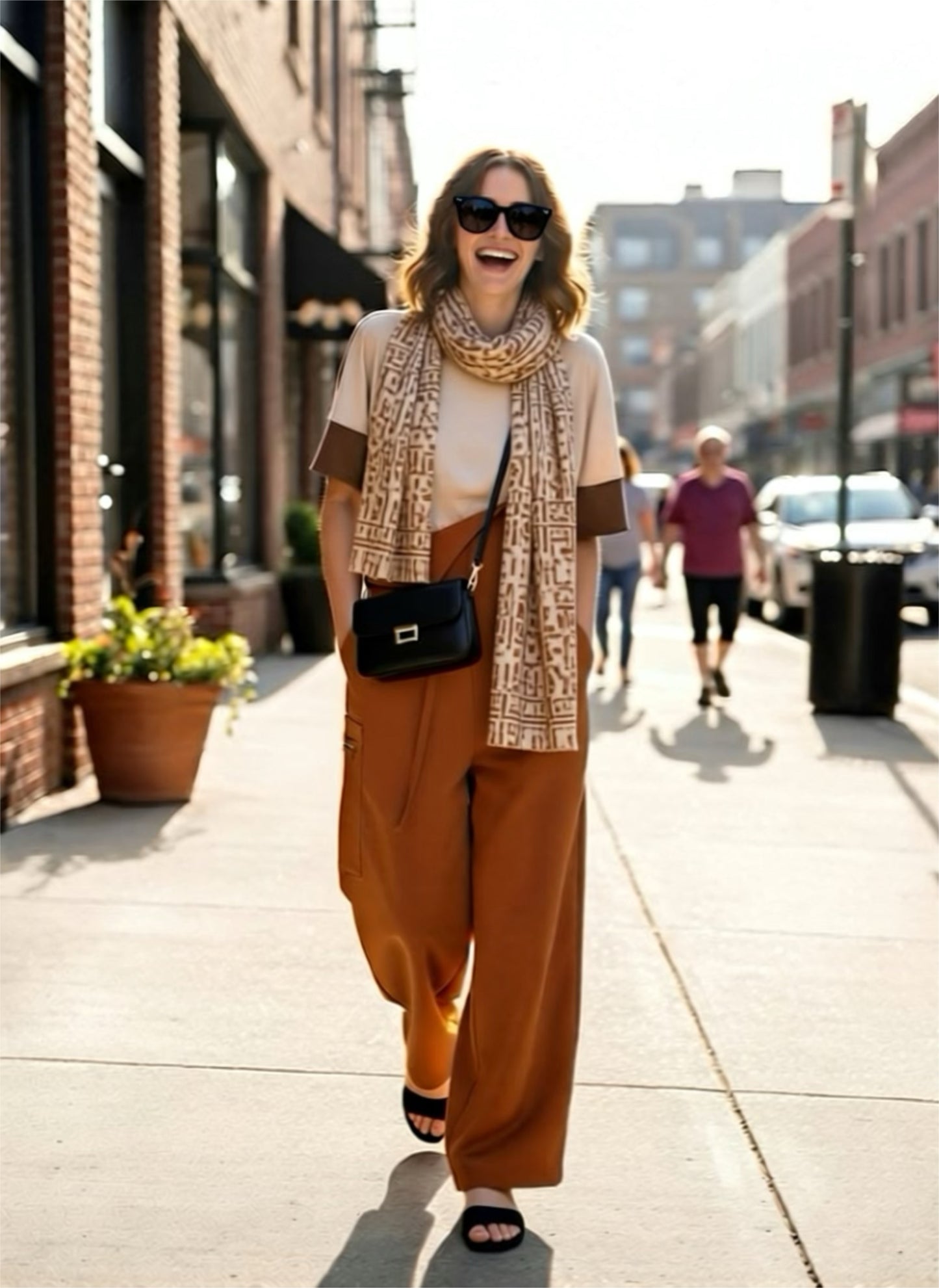 Salopette/Overall/High-Waist Pant