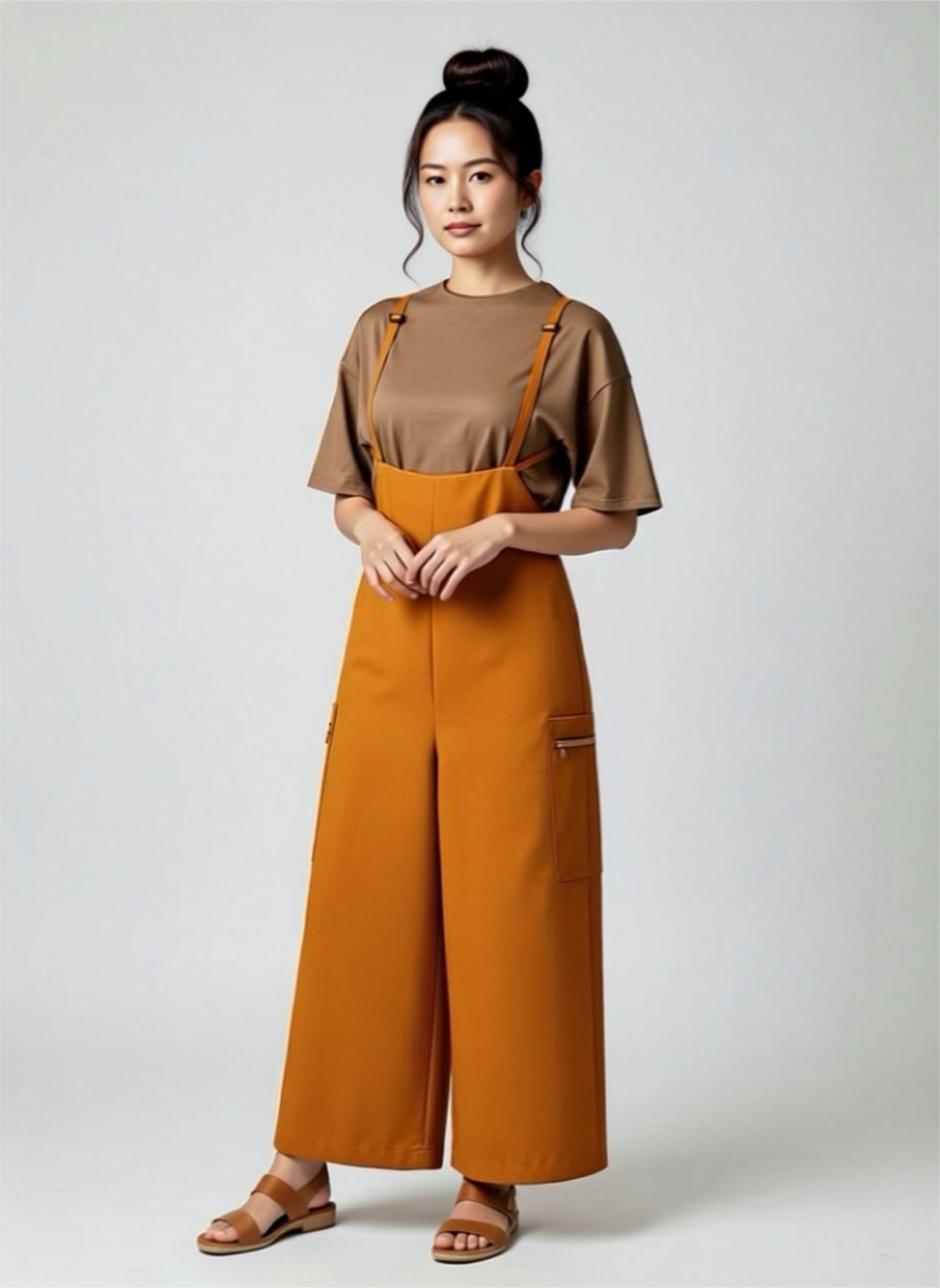 Salopette/Overall/High-Waist Pant