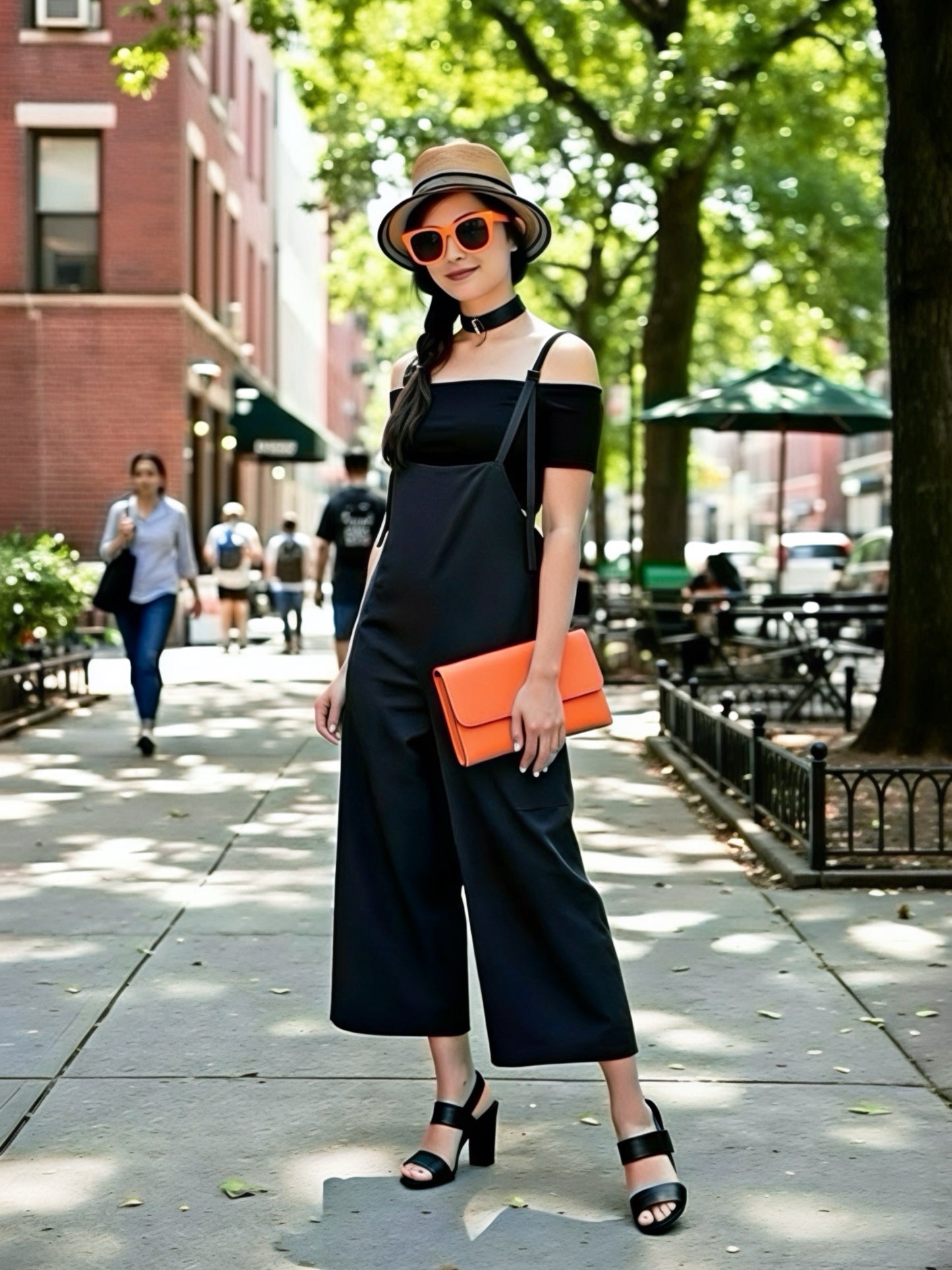 Salopette/Overall/High-Waist Pant