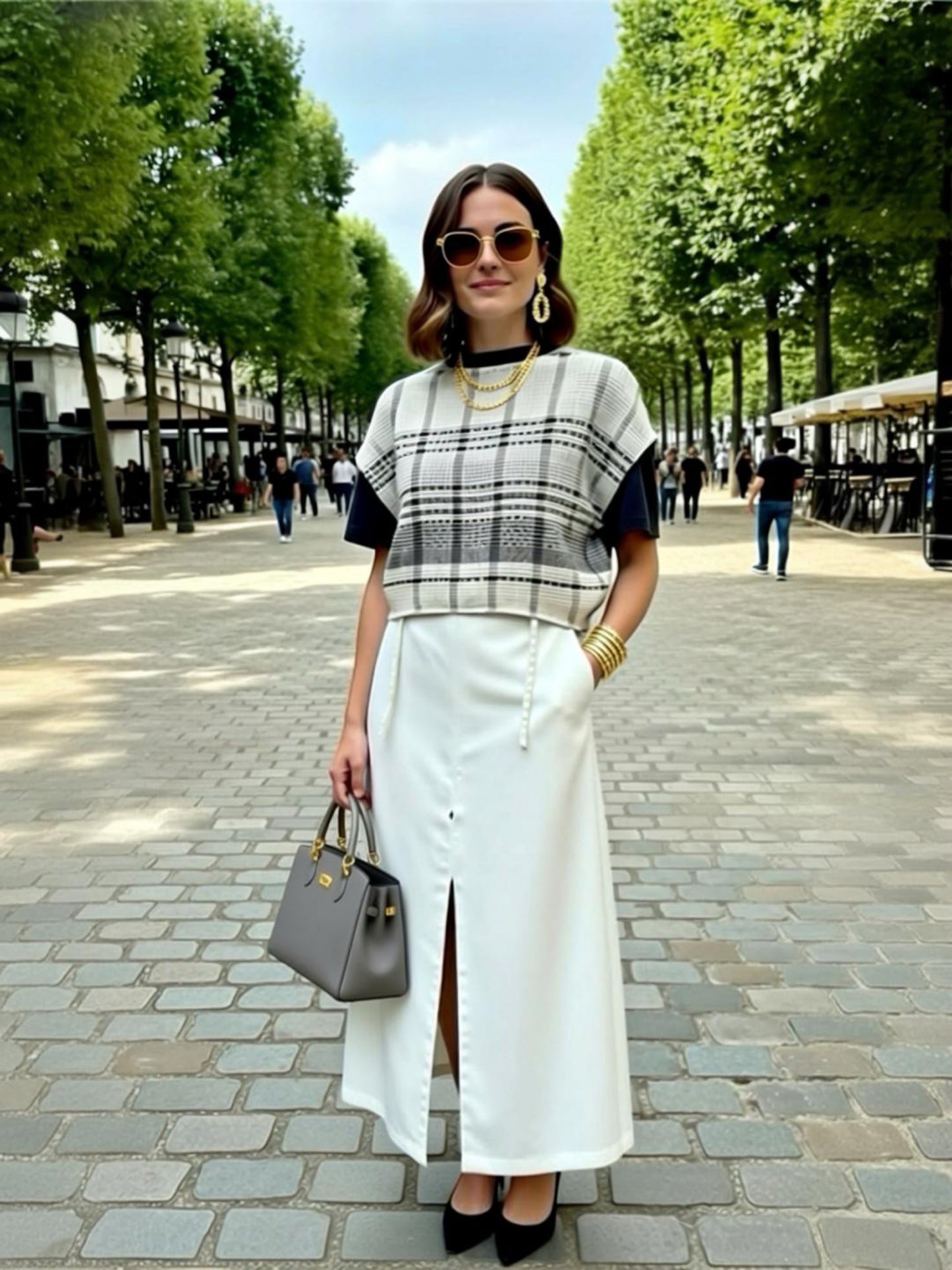 Salopette/Overall/High-Waist Skirt