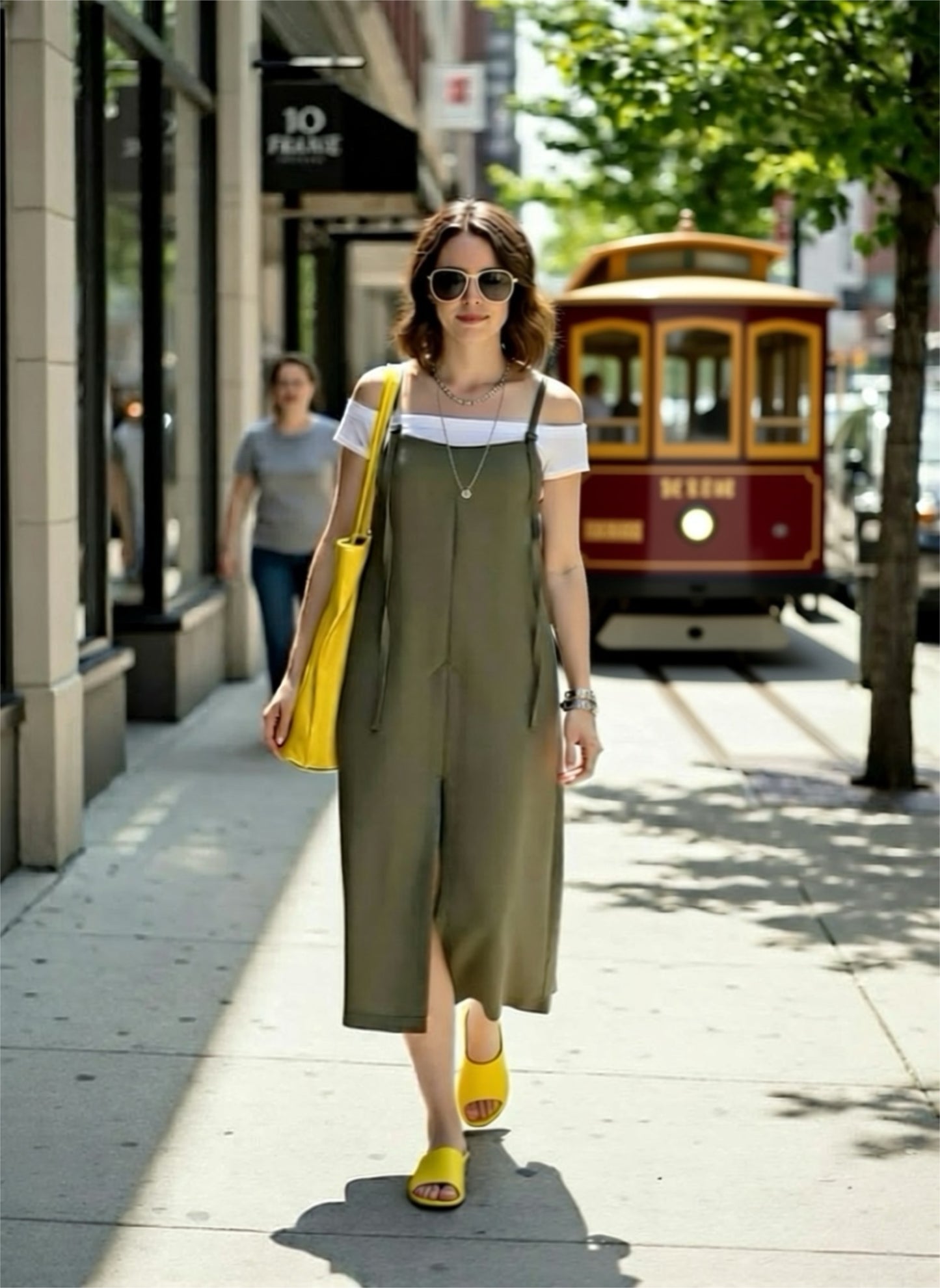 Salopette/Overall/High-Waist Skirt