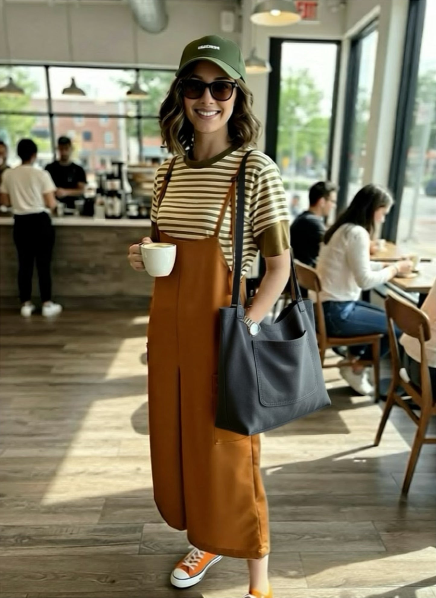 Salopette/Overall/High-Waist Pant