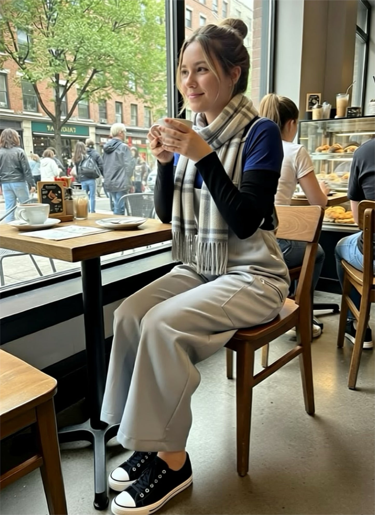 Salopette/Overall/High-Waist Pant