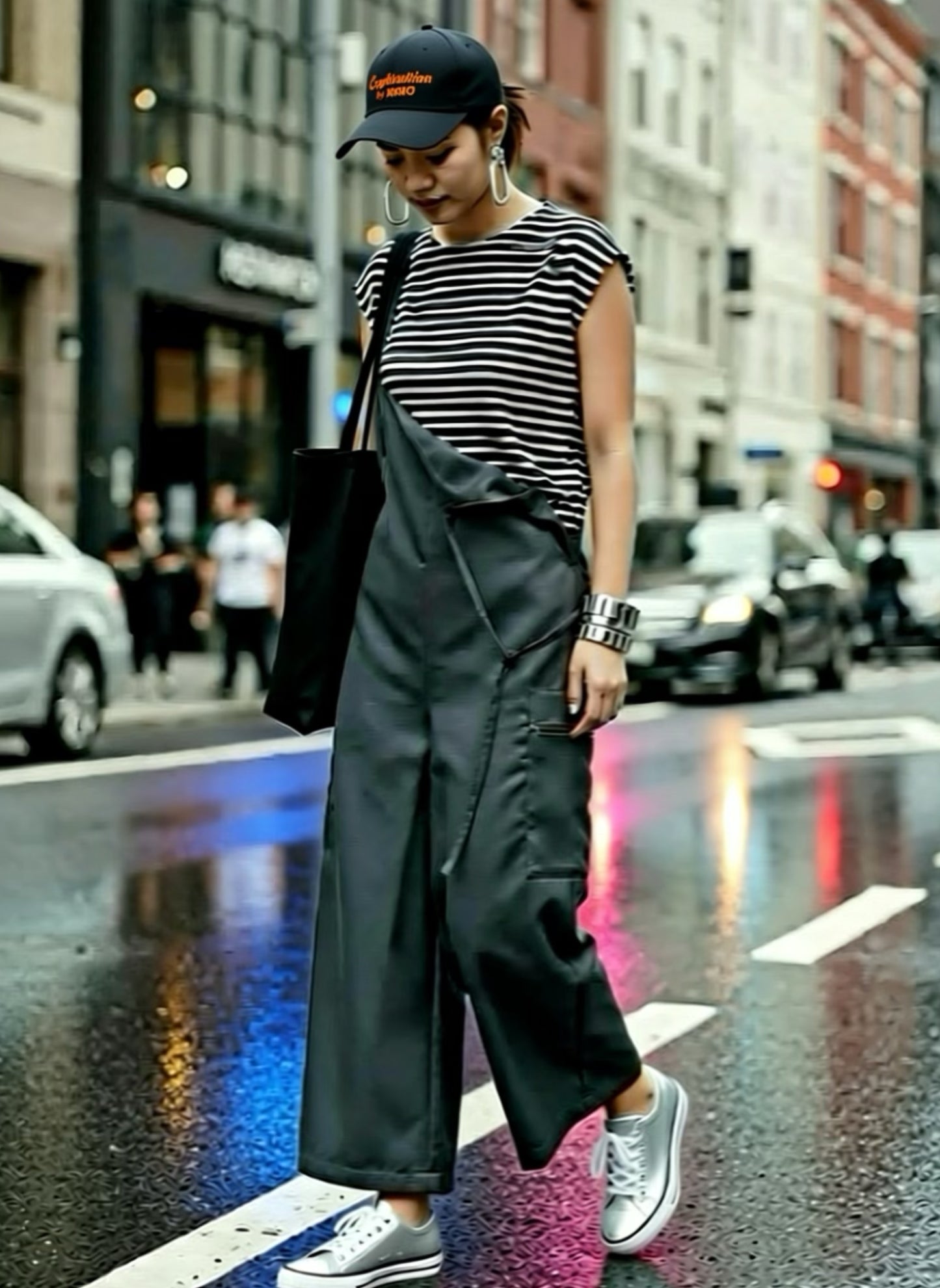 Salopette/Overall/High-Waist Pant