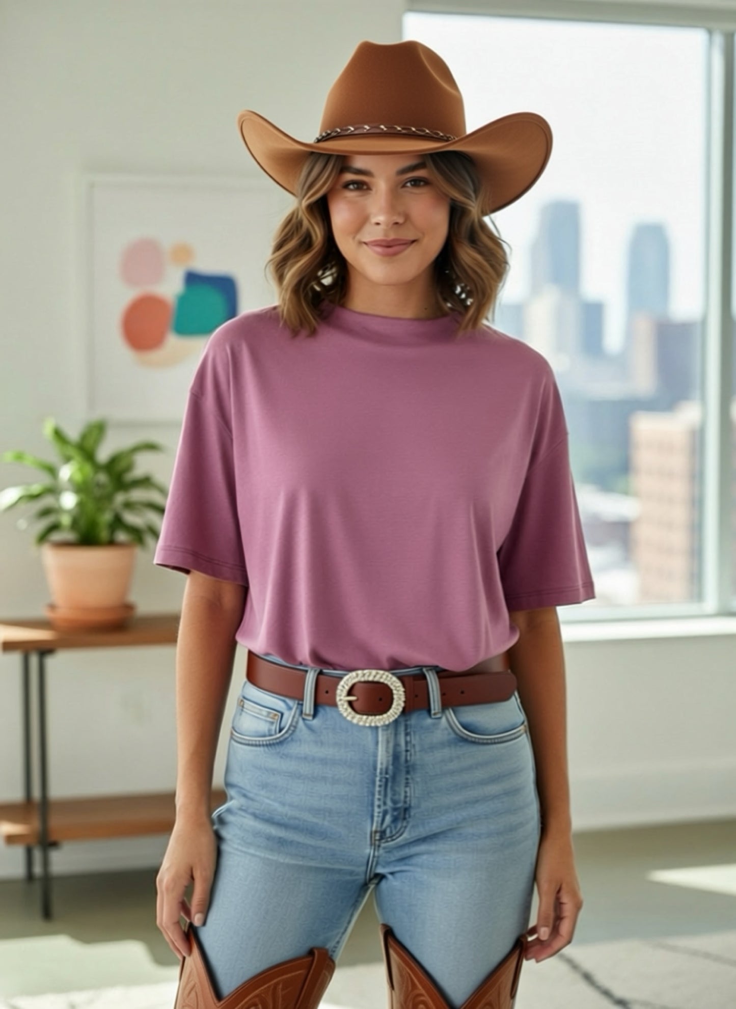 Crew neck Split-Sides Top