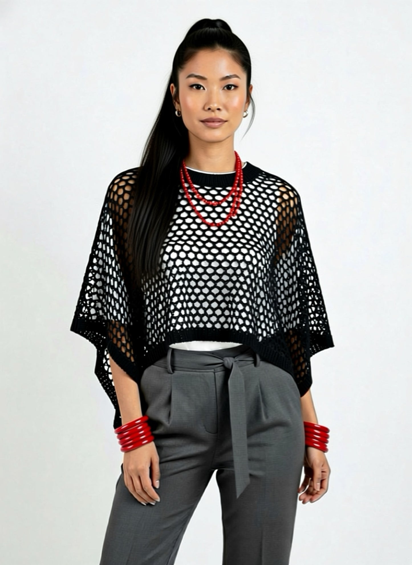 Crew neck Split-Sides Top